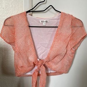 Pinkish-Orange, XS Pink Honey top